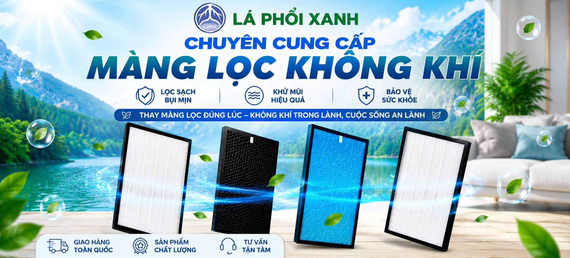 Màng lọc không khí thay thế nhiều thương hiệu