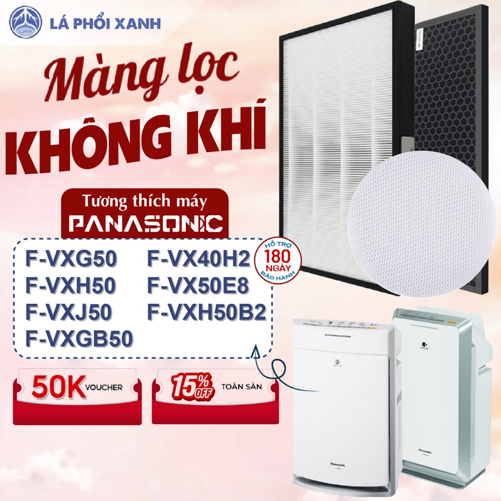 Màng lọc tương thích máy Panasonic F-VXG50 | F-VX40H2 | F-VX50E8 | F-VXH50 | F-VXJ50 | F-VXGB50 | F-VXH50B2