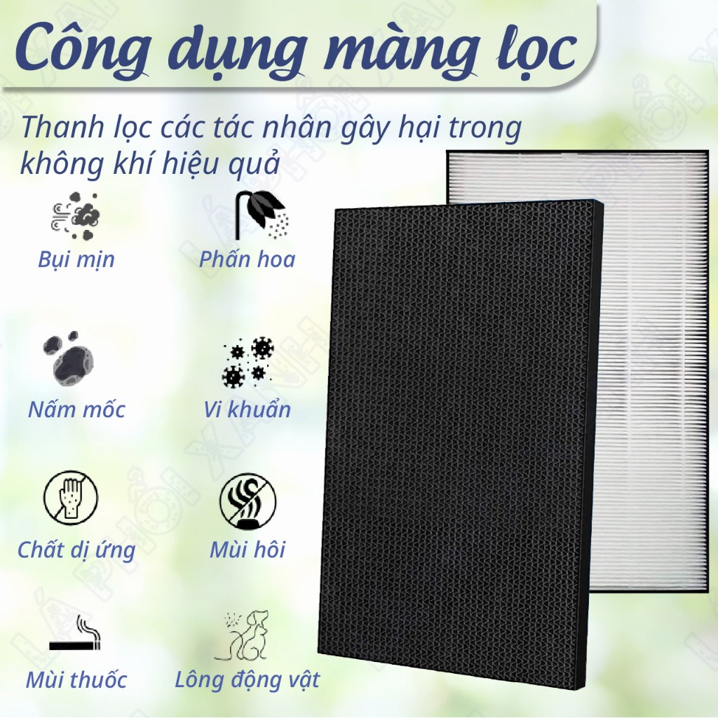 Màng lọc không khí tương thích máy Daikin MCK70 ACK70 TCK70 - Màng lọc hepa - Tấm lọc không khí - Bù ẩm - Ảnh 4