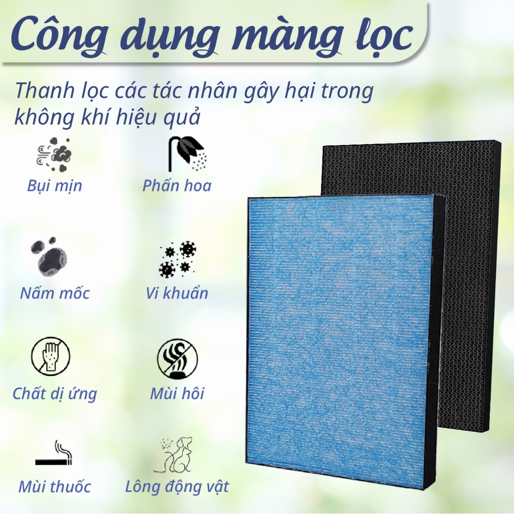 Màng lọc không khí tương thích cho Daikin MCK55 TCK55 ACK55 MCK40 ACK40 - Màng lọc Hepa - Tấm lọc không khí - Ảnh 4