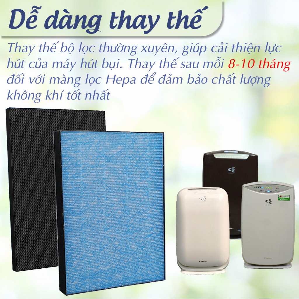 Màng lọc không khí tương thích cho Daikin MCK55 TCK55 ACK55 MCK40 ACK40 - Màng lọc Hepa - Tấm lọc không khí - Ảnh 6