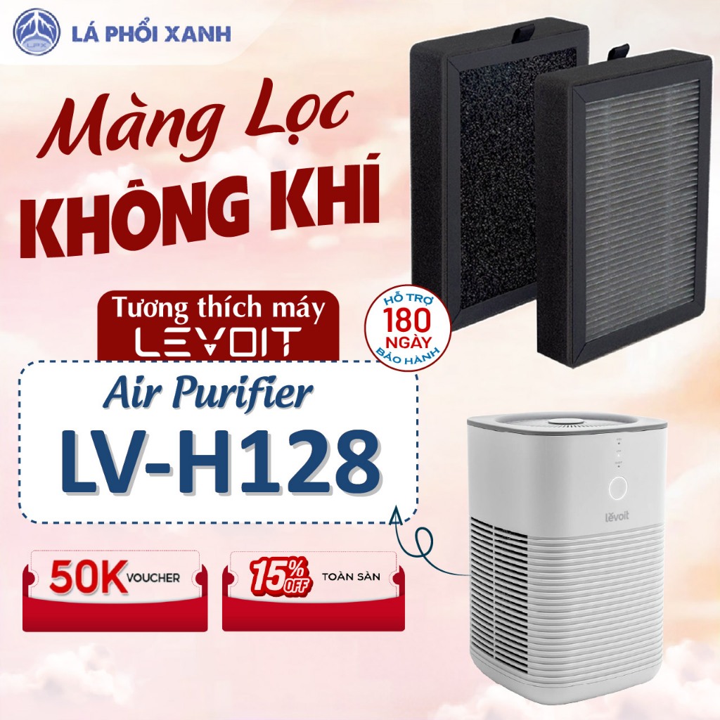 Màng lọc tương thích Levoit Core LV-H128 (SET 2 MÀNG) - Màng lọc không khí chất lượng cao