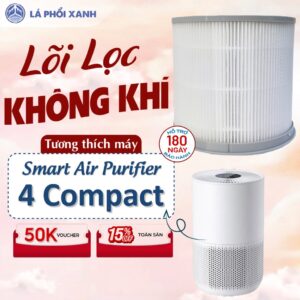 Lõi lọc không khí tương thích thay cho máy lọc không khí Air Purifier 4 Compact - Lõi lọc 4 Compact (Model: AC-M18-SC)