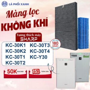 Màng lọc tương thích cho máy Sharp KC-30T1 KC-30T2 KC-30T3 KC-30T4 KC-30K1 KC-30K2 KC-Y30
