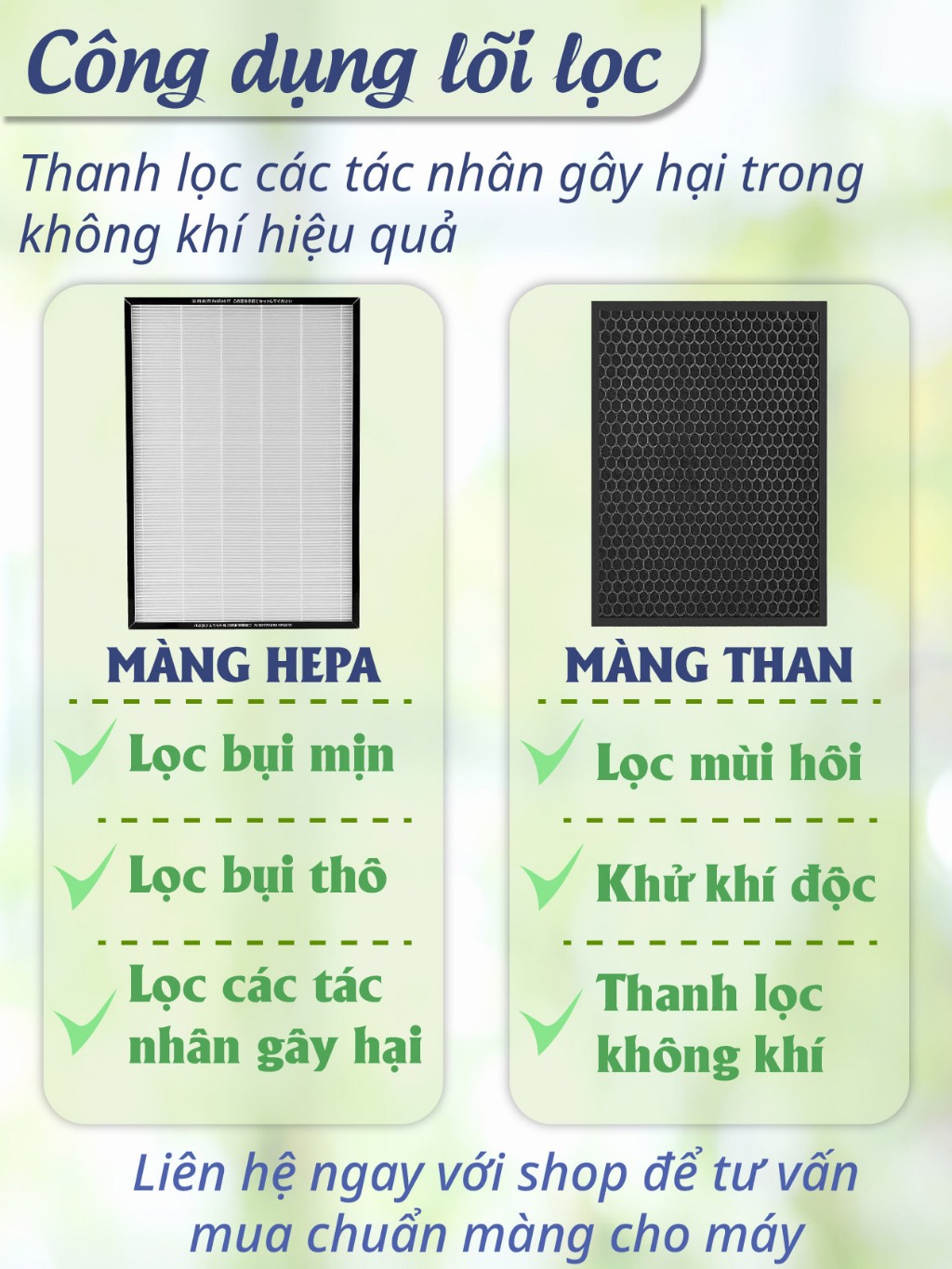 Màng lọc tương thích máy HITACHI EP-LVG90 | EP-MVG90 | EP-NVG90 | EP-KVG900 | EP-A9000 | EP-L110E | EP-NVG110 EP-BKG900 - Ảnh 5
