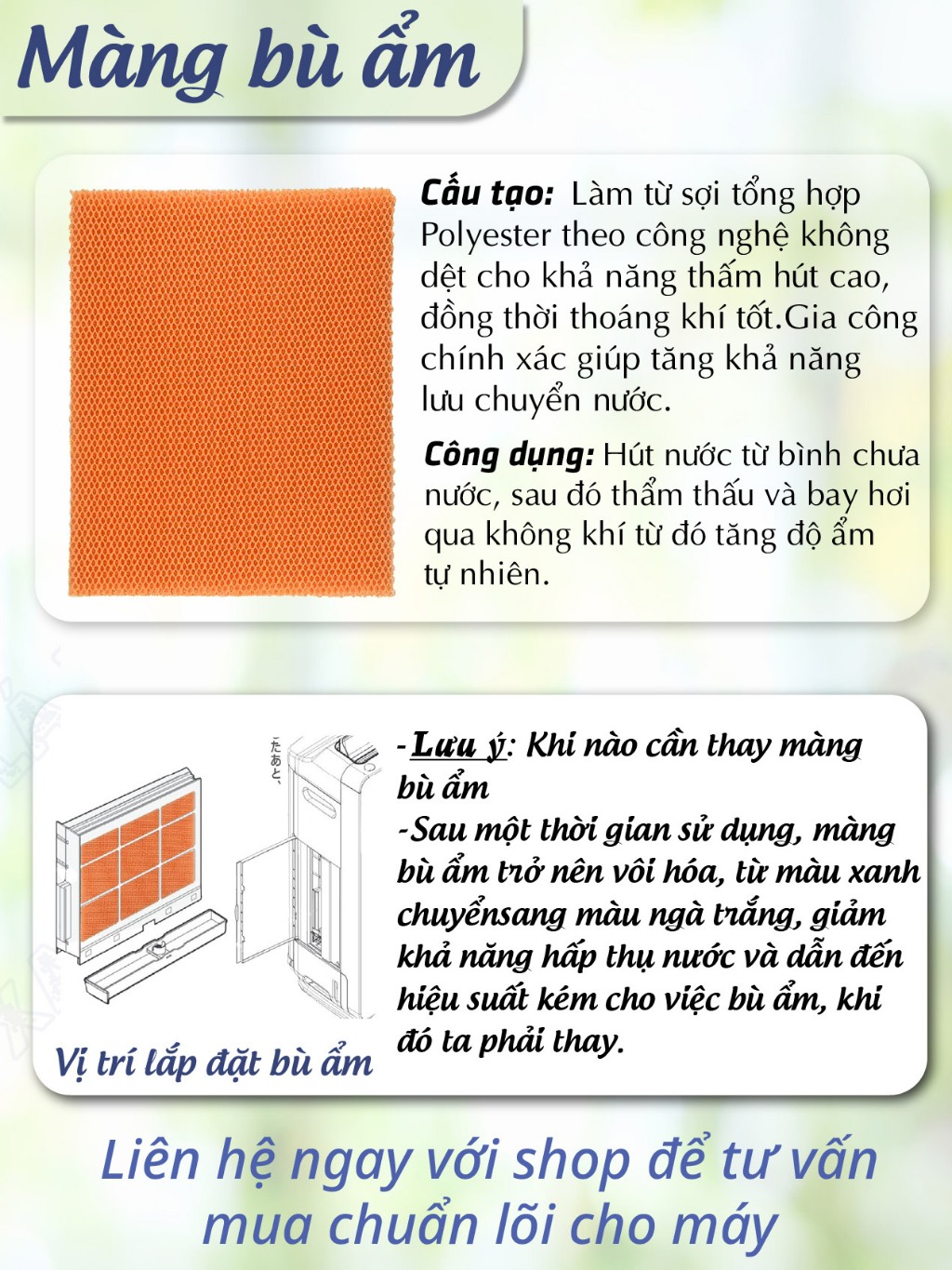 Màng lọc tương thích máy HITACHI EP-LVG90 | EP-MVG90 | EP-NVG90 | EP-KVG900 | EP-A9000 | EP-L110E | EP-NVG110 EP-BKG900 - Ảnh 8