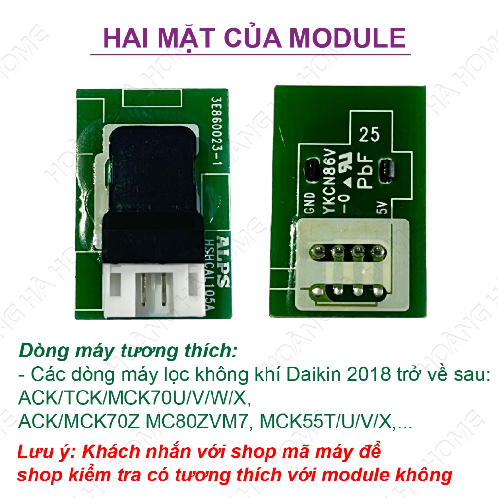 Module cảm biến nhiệt độ, độ ẩm, Cảm biến cho máy lọc không khí, máy hút ẩm - Ảnh 3