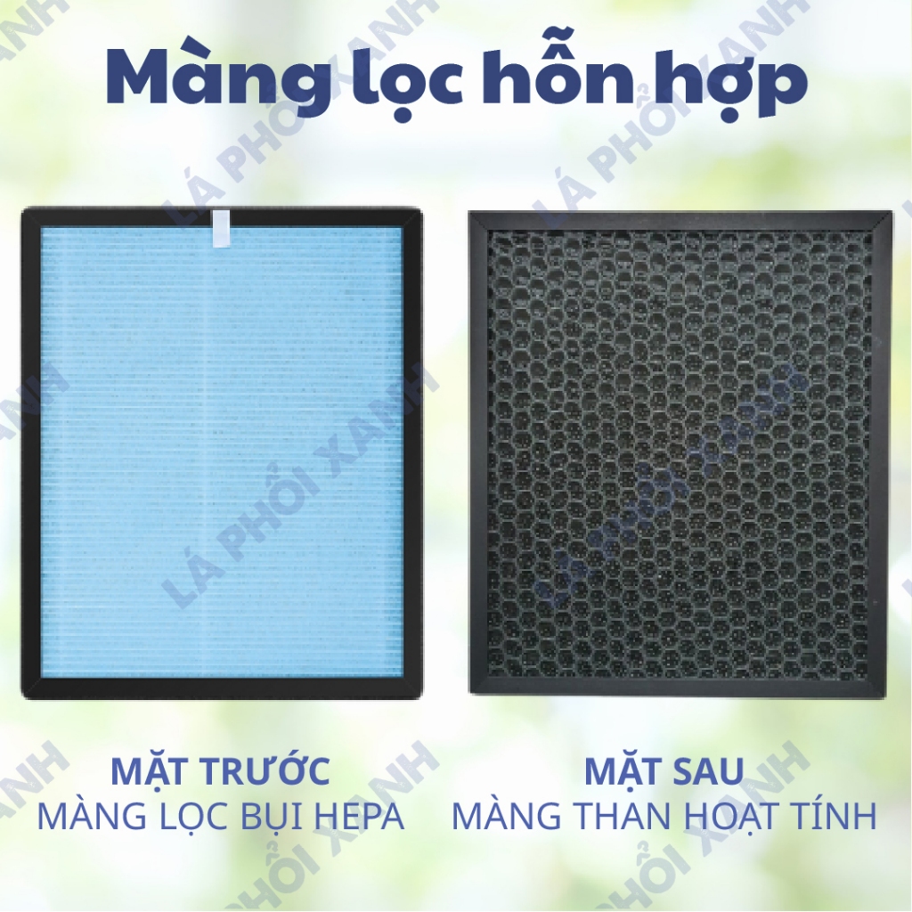 Màng lọc tương thích máy SUNHOUSE SHD-15AP9715, Màng lọc hỗn hợp lọc bụi, khử mùi cho máy lọc SHD-15AP9715 - Ảnh 2