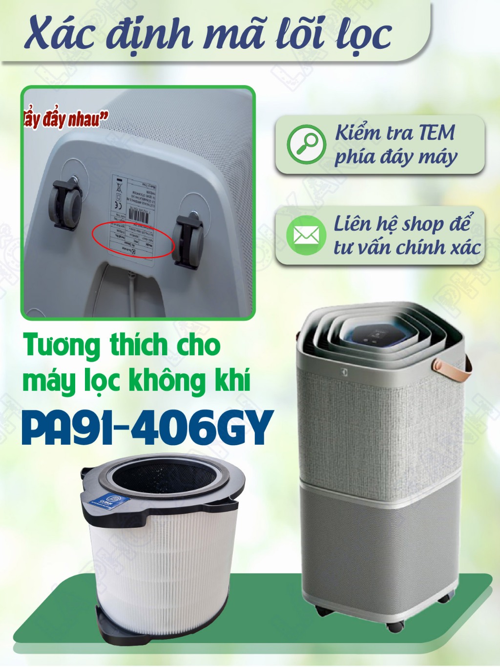 Lõi lọc tương thich máy Electrolux PA91-406GY - Lõi lọc không khí PA91-406GY - Tấm lọc không khí - Ảnh 2