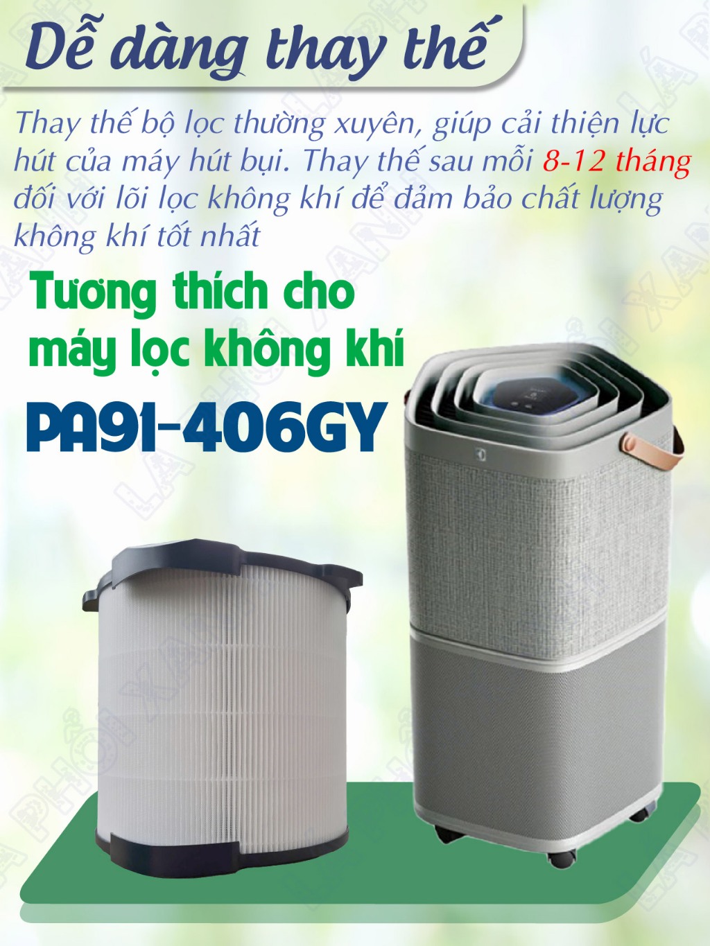 Lõi lọc tương thich máy Electrolux PA91-406GY - Lõi lọc không khí PA91-406GY - Tấm lọc không khí - Ảnh 5