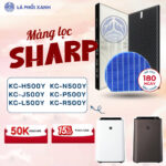 Màng lọc không khí cho máy sharp KC-H500Y KC-L500Y KC-N500Y KC-P500Y KC-R500Y, Mang loc hepa