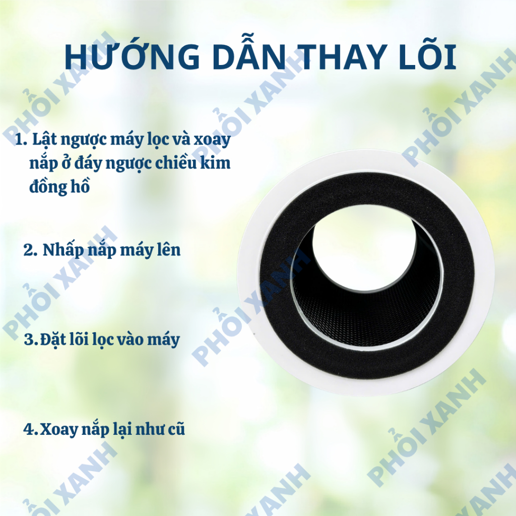 Lõi lọc không khí tương thích cho máy Fujihome AP5-Compact - Lõi lọc thay thế cho máy Fujihome - Ảnh 3