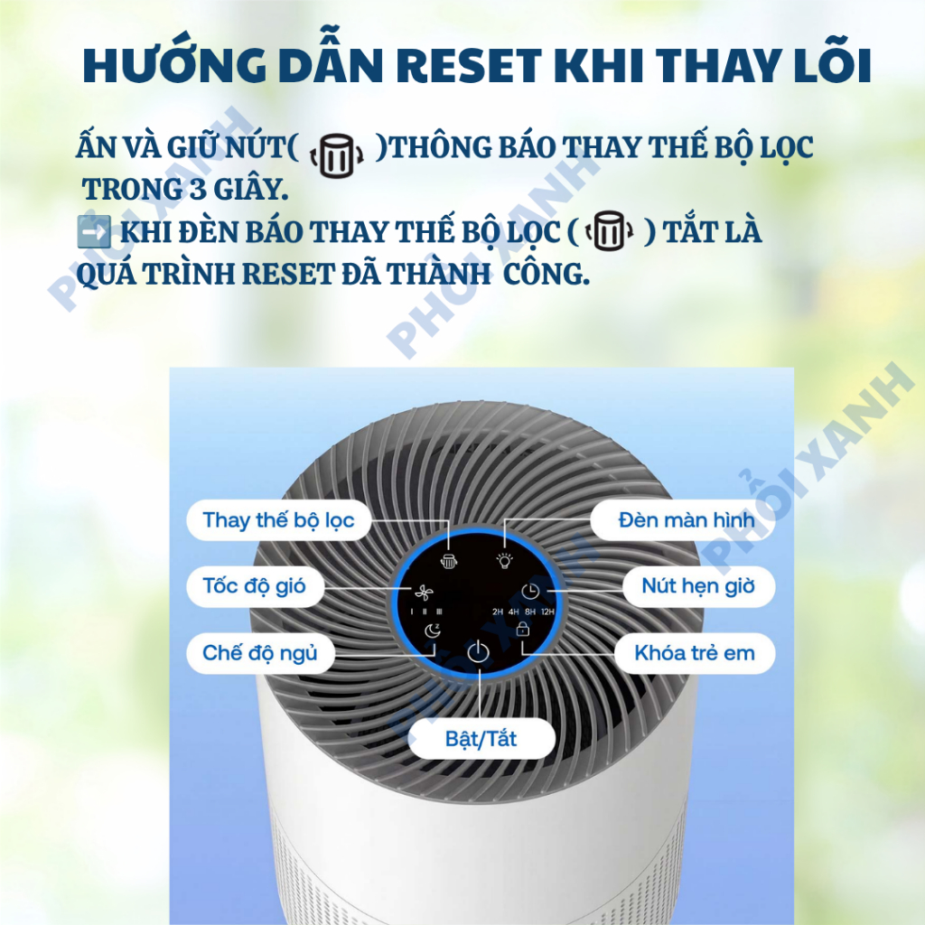 Lõi lọc không khí tương thích cho máy Fujihome AP5-Compact - Lõi lọc thay thế cho máy Fujihome - Ảnh 4