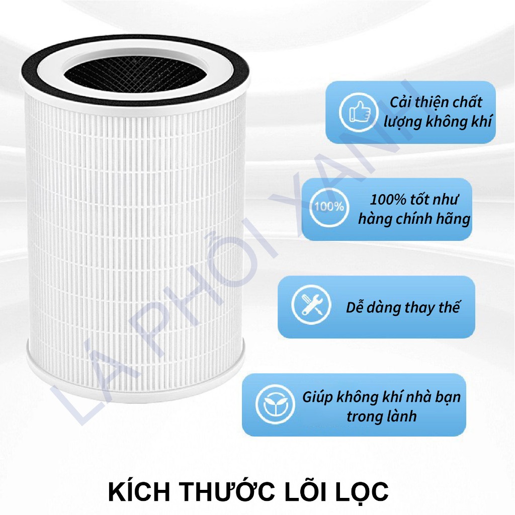 Màng lọc không khí tương thích máy Locknlock ENP126WHT - Lõi lọc không khí - Tấm lọc không khí - Ảnh 2