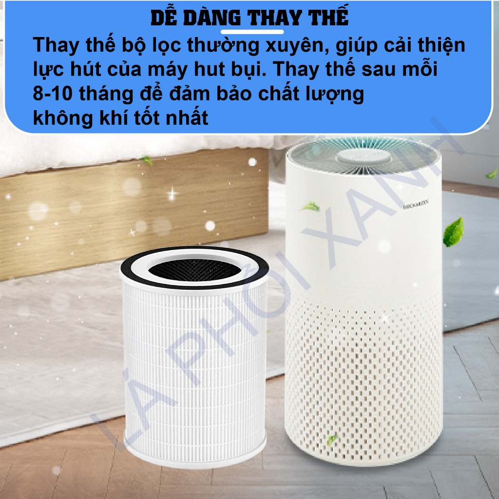 Màng lọc không khí tương thích máy Locknlock ENP126WHT - Lõi lọc không khí - Tấm lọc không khí - Ảnh 6