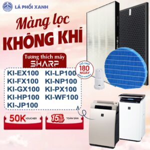 Màng lọc tương thích máy Sharp KI-EX100 KI-FX100 KI-GX100 KI-HP100 KI-JP100 KI-LP100 KI-NP100 KI-PX100 KI-WF100