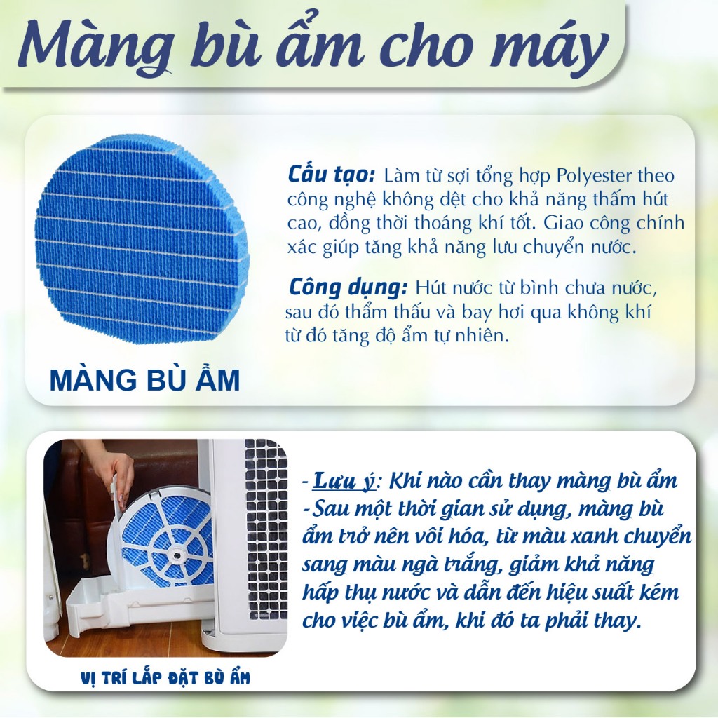 Màng lọc tương thích máy Sharp KI-EX100 KI-FX100 KI-GX100 KI-HP100 KI-JP100 KI-LP100 KI-NP100 KI-PX100 KI-WF100 - Ảnh 7