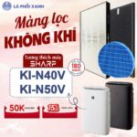 Màng lọc tương thích cho máy Sharp KI-N40V-W KI-N40V-H KI-N50V-W KIN50V-H - Màng lọc không khí chất lượng cao