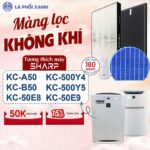 Màng lọc không khí cho máy KC-A50 B50 50E 500Y4 500Y5 Bộ lọc hepa than chất lượng phù hợp máy lọc
