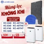 Màng lọc tương thích cho máy Sharp KC-D40 KC-E40 KC-F40 KC-G40 KC-40TH4 KC-40TH5 KC-40TH7, Màng lọc không khí chất lượng