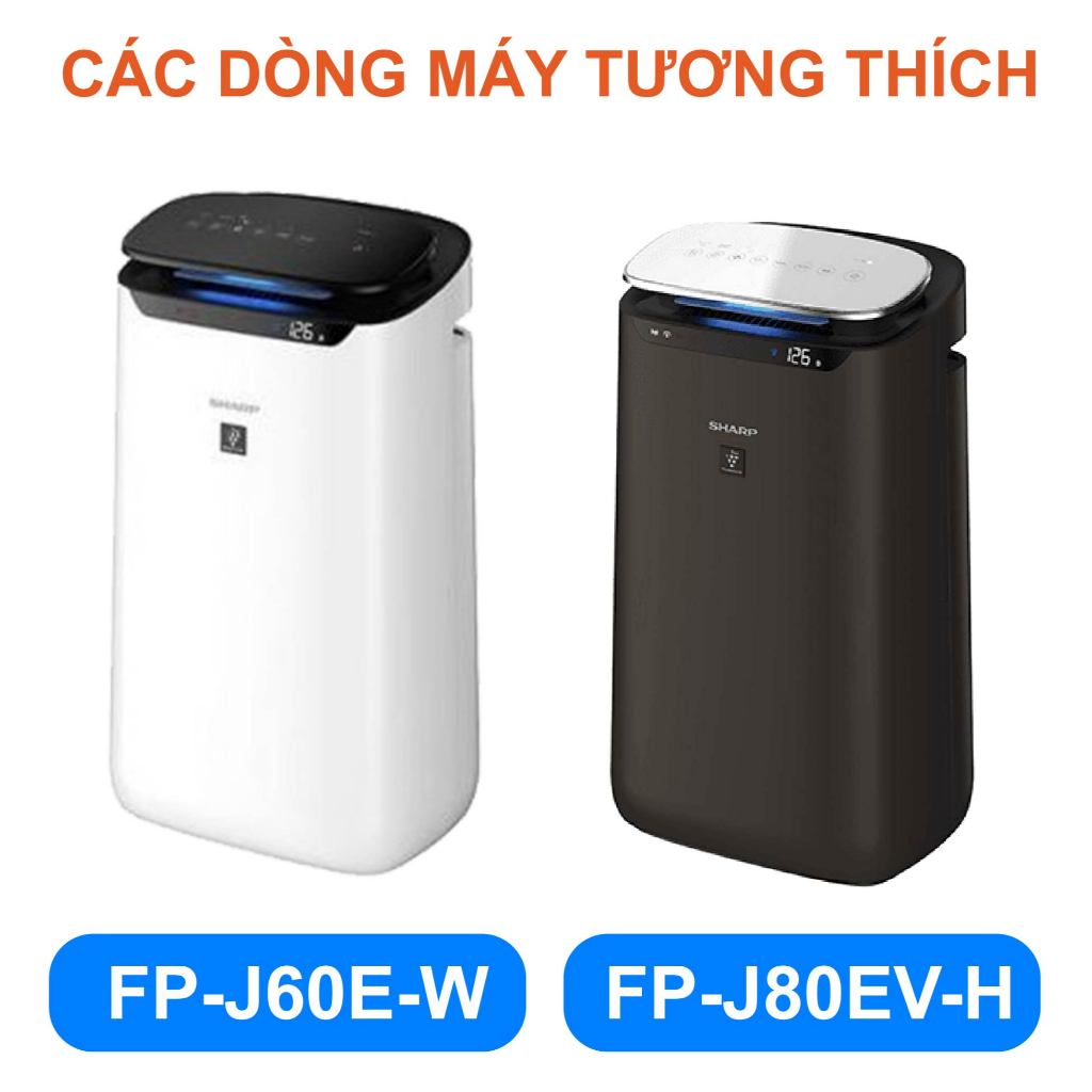 Màng lọc tương thích cho máy sharp FP-J60E-W FP-J80EV-H, Màng lọc hepa - Tấm lọc không khí - Ảnh 2