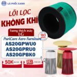 Lõi lọc tương thích máy LG PuriCare Aero Furniture, AS20GPWU0, AS20GPRU0, AS20GPBK0-Lõi lọc không khí thay thế AERO Seri