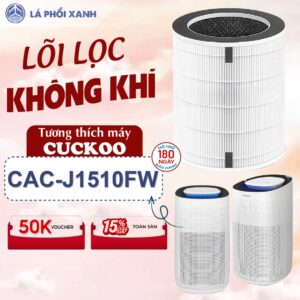 Lõi Lọc Không Khí tương thích máy lọc CUCKOO CAC-J1510FW, Lõi Lọc Đa Năng 3IN1 Loại Bỏ Bụi Mịn, Chất Gây Dị Ứng