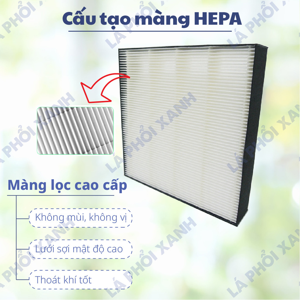 Màng lọc tương thích máy Daikin MC55U MC55X MC55W MC55Y MC55Z MC554A - Màng lọc Hepa, màng than chất lượng - Ảnh 2