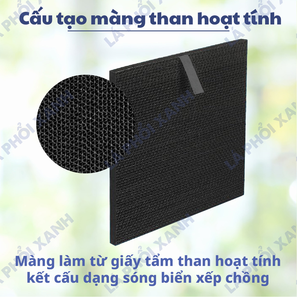 Màng lọc tương thích máy Daikin MC55U MC55X MC55W MC55Y MC55Z MC554A - Màng lọc Hepa, màng than chất lượng - Ảnh 4
