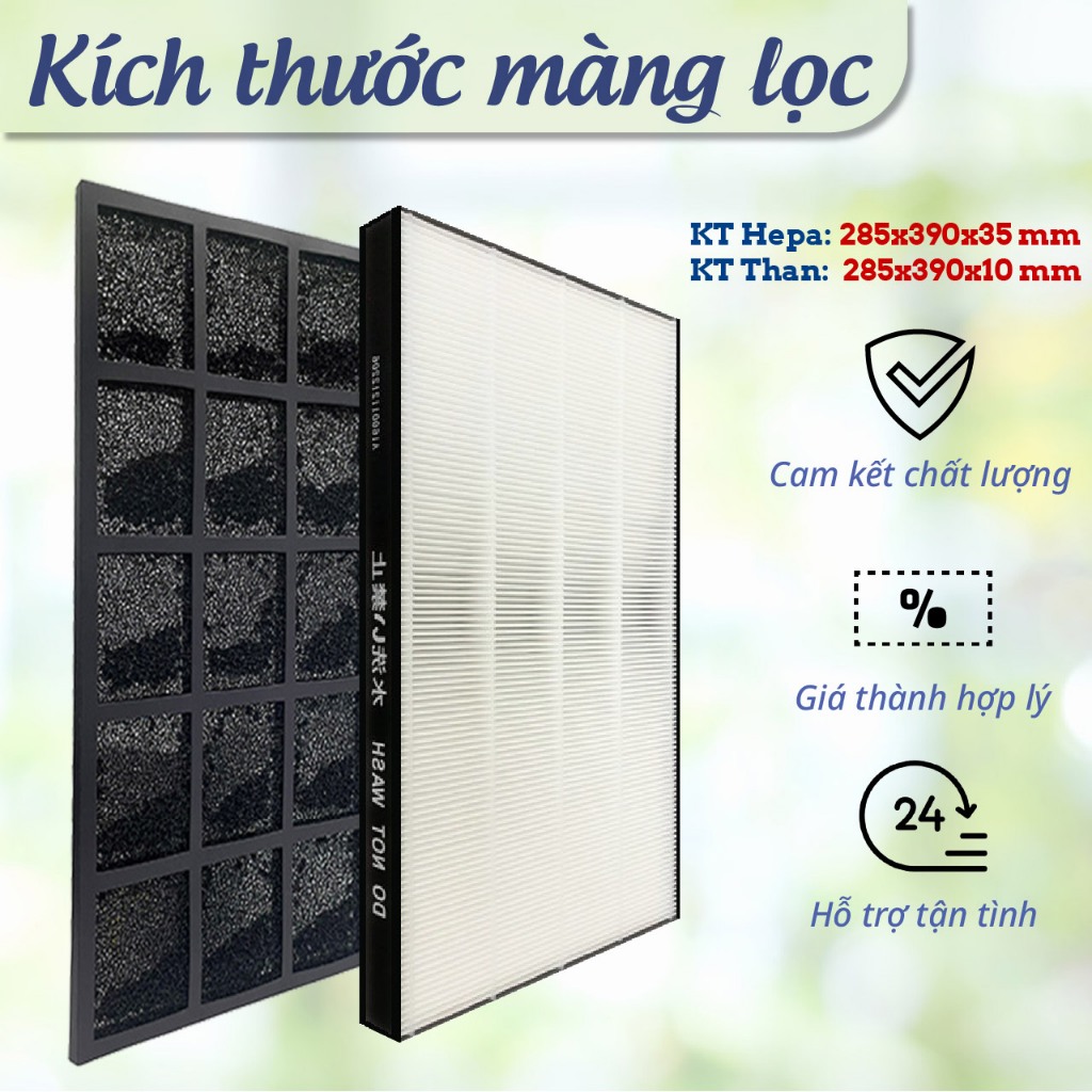 Màng lọc không khí Sharp FU-A80EA - Phụ kiện màng lọc bụi, màng than thay thế cho máy lọc không khí Sharp FU-A80EA - Ảnh 2