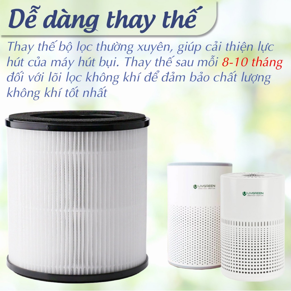 Lõi lọc tương thích máy UVGreen KA150-S, KA150-P / Lõi lọc không khí KA150 chất lượng - Ảnh 7