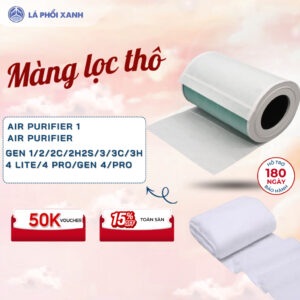 Màng lọc thô gắn rời cho lõi lọc của máy lọc air purifier 1 2 2C 2H 2S 3 3C 3H PRO 4 4 Lite AC0820 AC0850 0950 1715,...-Set 5 tấm