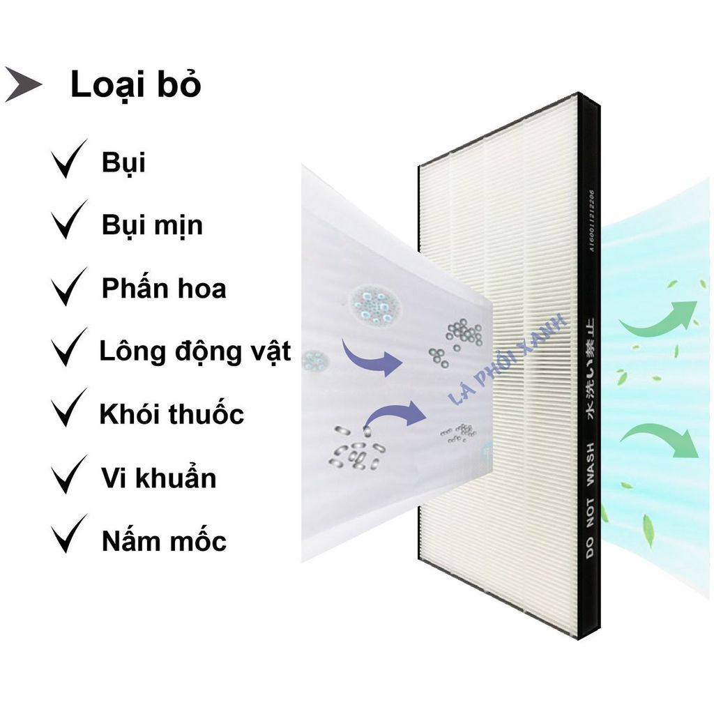 Màng lọc không khí tương thích cho máy Sharp KC-W45 Y45 Z45 45Y2 450Y3 W45Y - Màng lọc không khí chất lượng cao - Ảnh 4