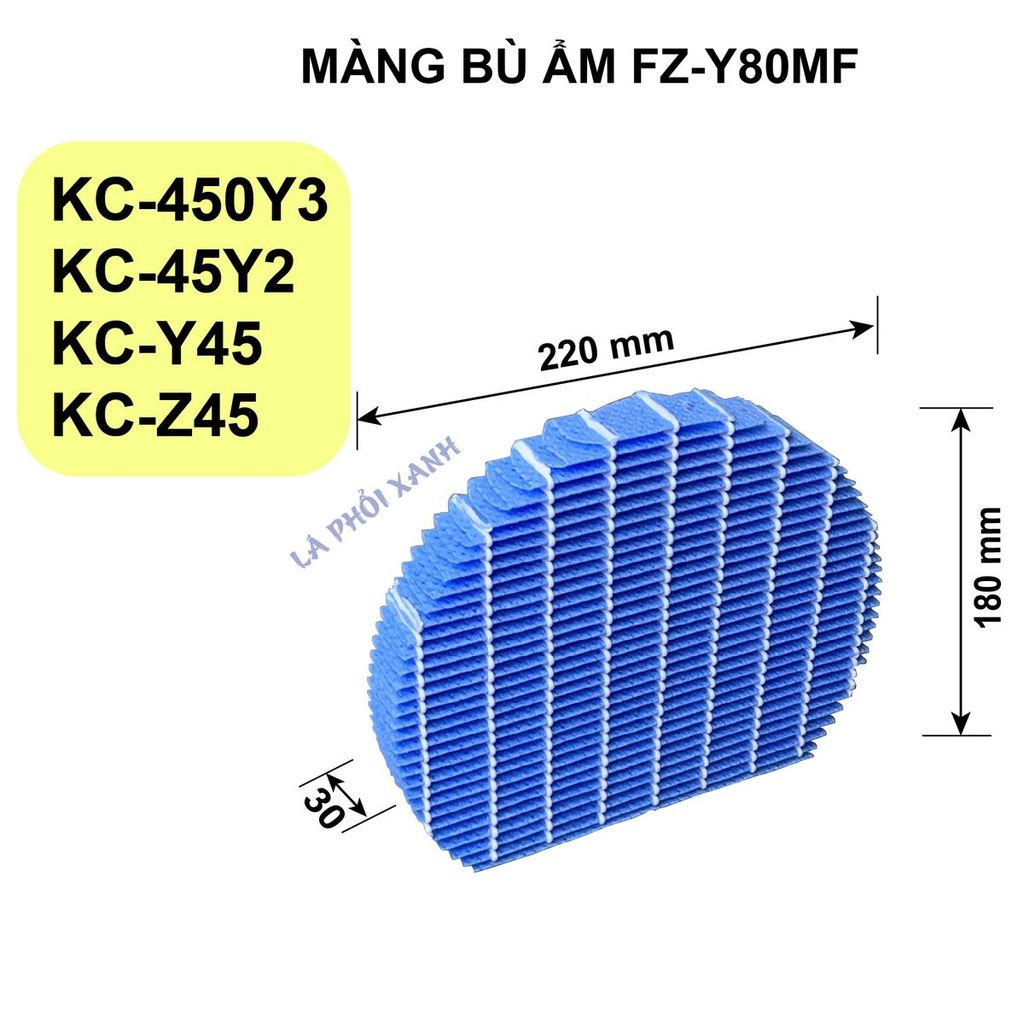 Màng lọc không khí tương thích cho máy Sharp KC-W45 Y45 Z45 45Y2 450Y3 W45Y - Màng lọc không khí chất lượng cao - Ảnh 9