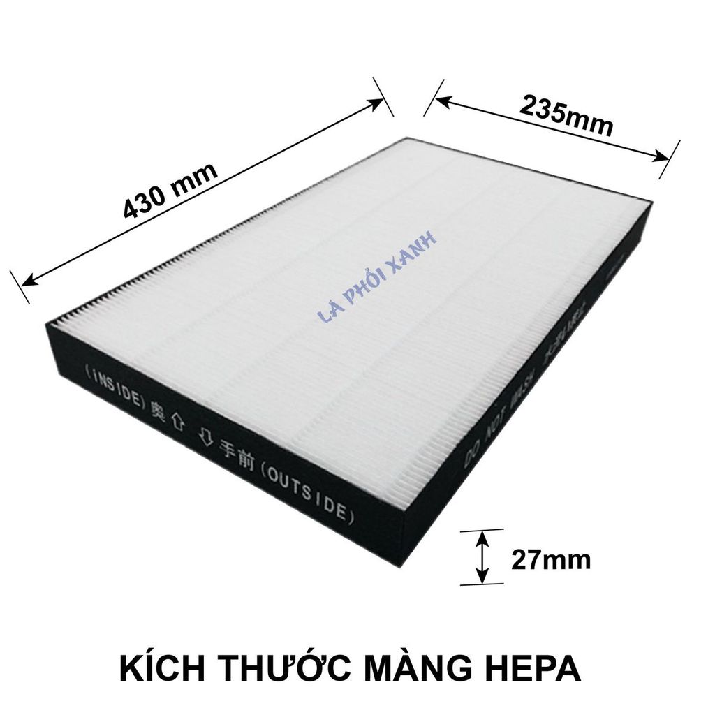 Màng lọc tương thích cho máy sharp KI-GS70 HS70 JS70 S70Y, Lõi tạo ion AG+, màng lọc thô, màng Hepa và Màng than - Ảnh 2