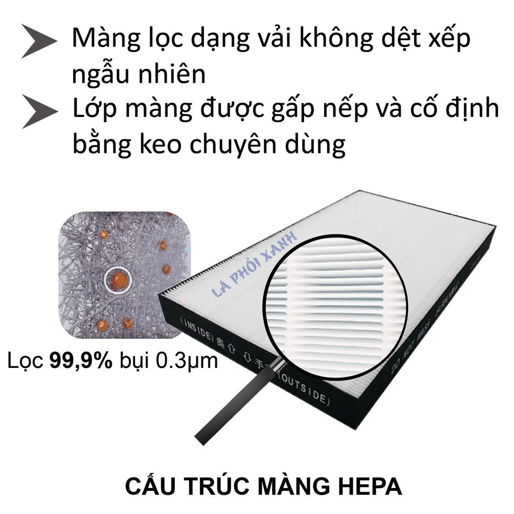 Màng lọc tương thích cho máy sharp KI-GS70 HS70 JS70 S70Y, Lõi tạo ion AG+, màng lọc thô, màng Hepa và Màng than - Ảnh 4