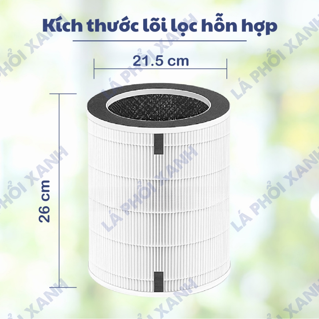 Lõi Lọc tương thích máy Kangaroo KG50AP - Lõi lọc không khí 3 lớp chất lượng cao cho máy lọc - Ảnh 2