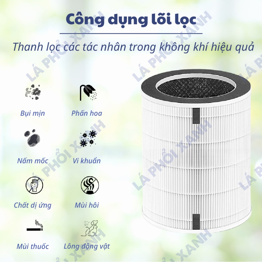 Lõi Lọc tương thích máy Kangaroo KG50AP - Lõi lọc không khí 3 lớp chất lượng cao cho máy lọc - Ảnh 4