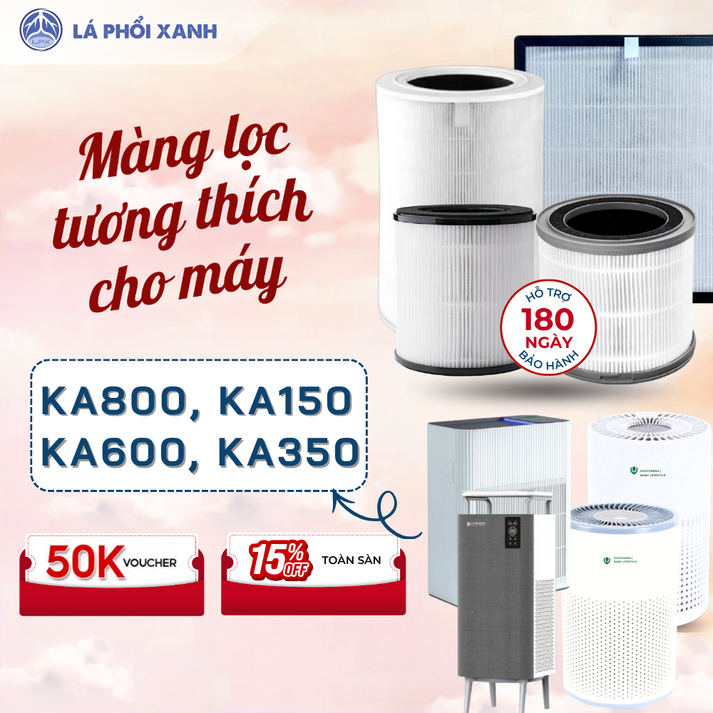 Lõi lọc không khí tương thích cho máy uvgreen KA150, KA350 Light, KA350 pro, KA350 Standard, KA800, KA600