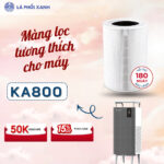 Lõi lọc không khí tương thích cho máy uvgreen KA800 - Màng lọc tương thích cho máy KA800-FT